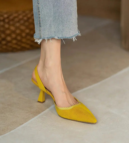 Vintage Pointed Toe Heels for Women