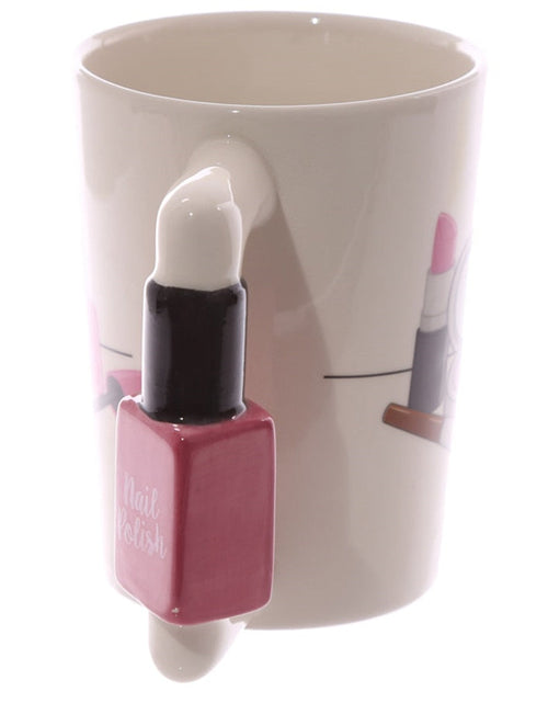 Load image into Gallery viewer, Creative Ceramic Mugs Girl Tools Beauty Kit Specials Nail Polish Handle Tea Coffee Mug Cup Personalized Mugs
