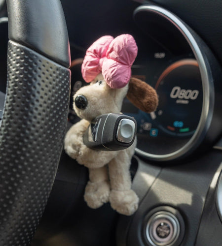 Car small ornaments cute head dog plush doll sentimental car interior decoration supplies