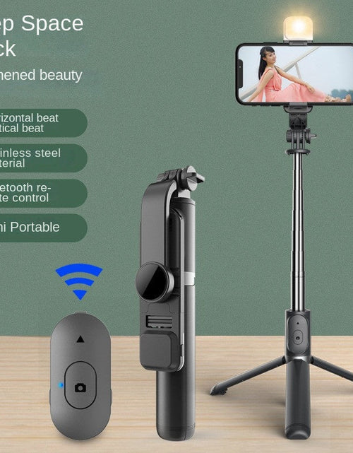 Load image into Gallery viewer, Wholesale Bluetooth Selfie Stick with Fill Light Extended Universal Phone Live Streaming Tripod
