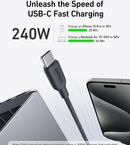 Anker <b>543</b> USB-C to USB-C Cable (Bio-Braided)