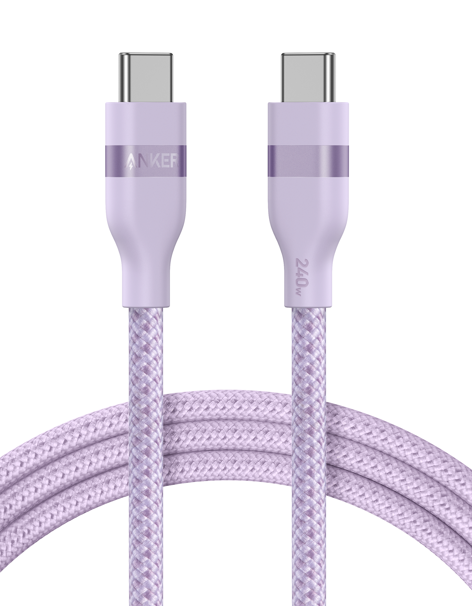 Anker USB-C to USB-C Cable (3 ft / 6 ft, 240W, Upcycled-Braided)