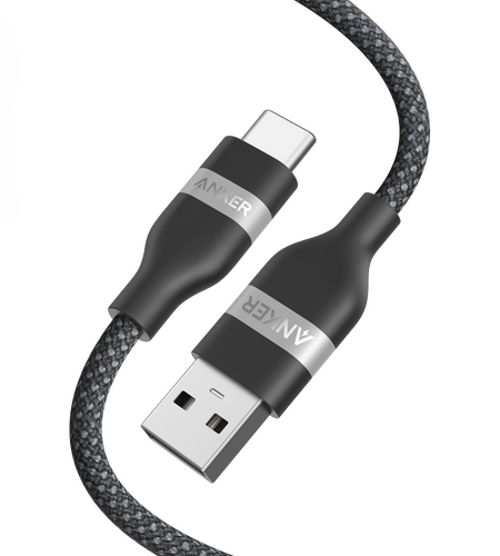 Anker USB-A to USB-C Cable (3 ft/6 ft, Upcycled-Braided)