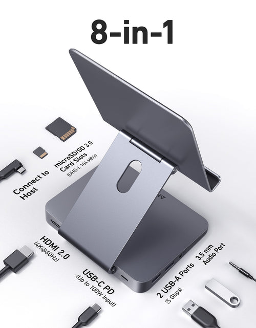 Load image into Gallery viewer, Anker <b>551</b> USB-C Hub (8-in-1, Tablet Stand)
