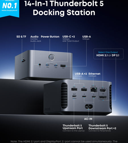 Anker Prime TB5 Docking Station (14-in-1, 8K, Thunderbolt 5 )