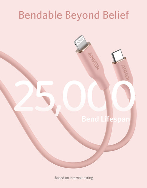 Load image into Gallery viewer, Anker <b>641</b> USB-C to Lightning Cable (Flow, 3 ft Silicone)
