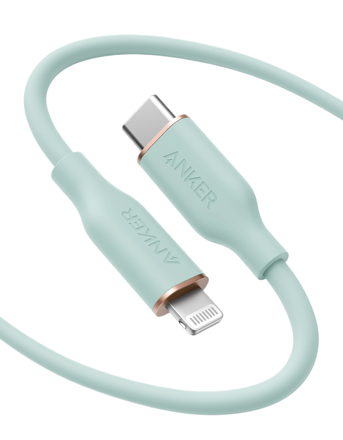 Load image into Gallery viewer, Anker <b>641</b> USB-C to Lightning Cable (Flow, 3 ft Silicone)
