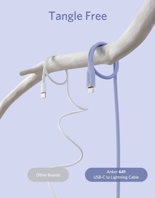Load image into Gallery viewer, Anker <b>641</b> USB-C to Lightning Cable (Flow, 3 ft Silicone)
