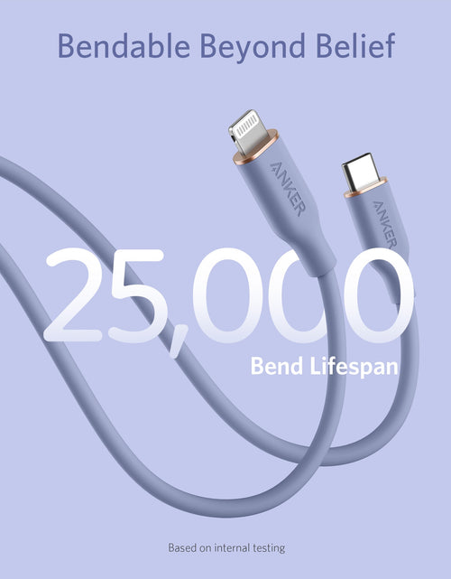 Load image into Gallery viewer, Anker <b>641</b> USB-C to Lightning Cable (Flow, 3 ft Silicone)
