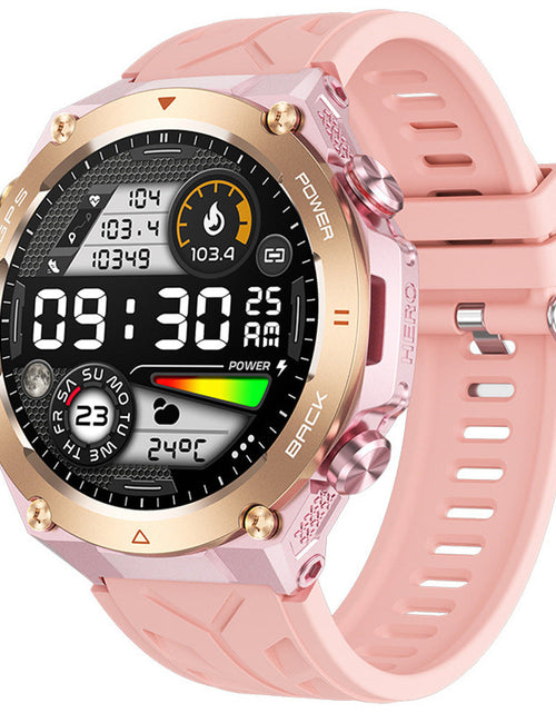 Load image into Gallery viewer, KC82 smartwatch Bluetooth call heart rate blood pressure outdoor 1.45 inch men's altitude air pressure GPS watch
