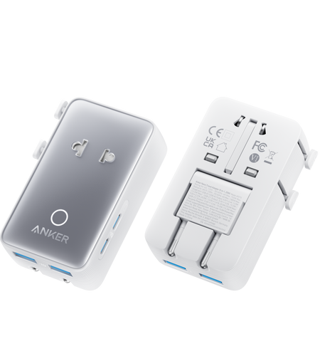 Anker Nano Travel Adapter (5-in-1, 20W, 1-Pack)