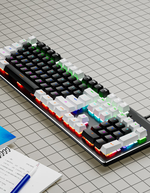 Load image into Gallery viewer, K880 wired mechanical keyboard customized hot swappable office computer 104 key e-sports game
