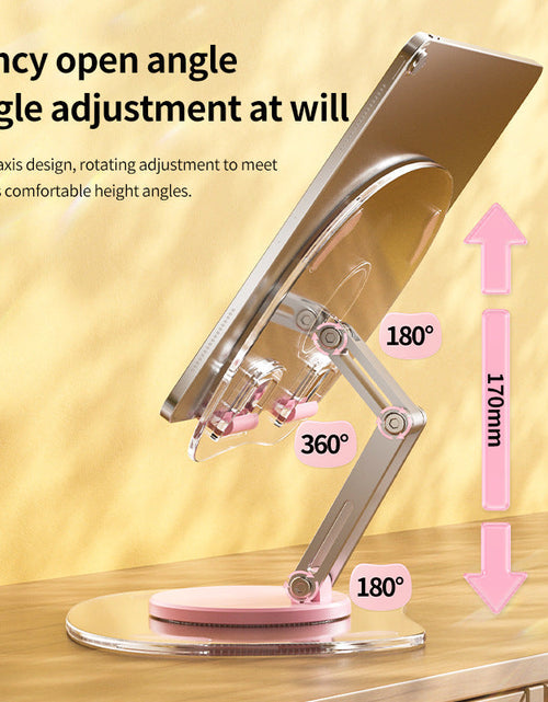 Load image into Gallery viewer, Multi functional adjustable lifting creative mobile phone support stand, desktop live streaming 360 ° rotating tablet stand, universal
