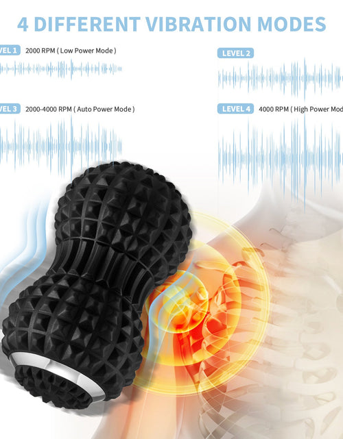 Load image into Gallery viewer, Electric massage peanut ball vibration yoga ball muscle fascia ball silicone ball vibration relaxation ball
