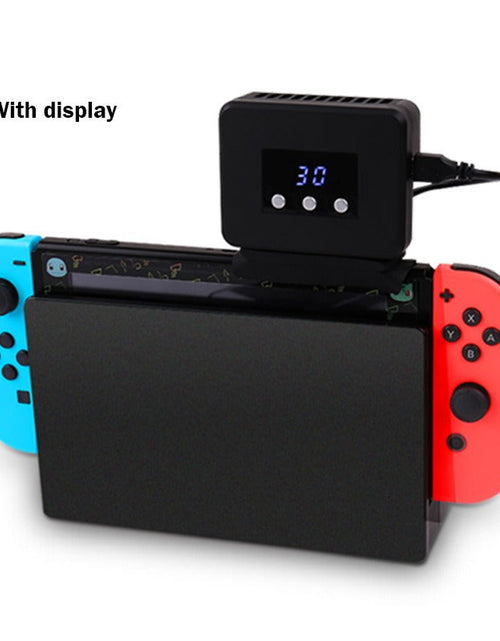 Load image into Gallery viewer, Suitable for switch host heatsink switch game console base with temperature display and cooling fan
