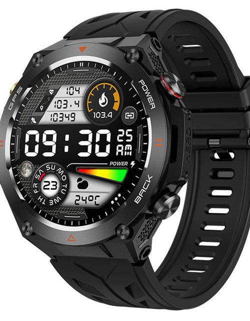 Load image into Gallery viewer, KC82 smartwatch Bluetooth call heart rate blood pressure outdoor 1.45 inch men's altitude air pressure GPS watch
