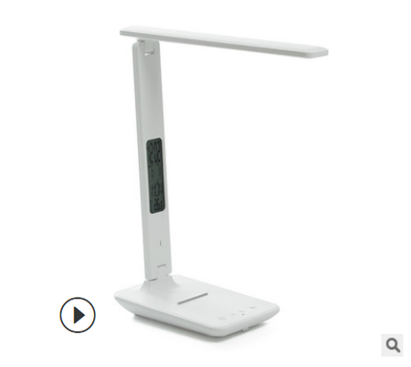 Modern Business Led Office Desk Lamp Touch Dimmable Foldable With Calendar Temperature Alarm Clock table Reading Light LAOPAO