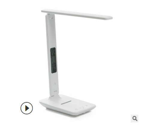 Load image into Gallery viewer, Modern Business Led Office Desk Lamp Touch Dimmable Foldable With Calendar Temperature Alarm Clock table Reading Light LAOPAO
