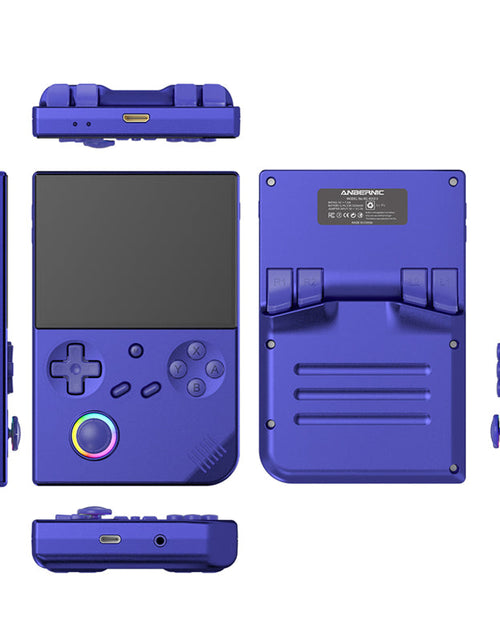 Load image into Gallery viewer, ANBERNIC's new RG40XXV vertical version retro portable handheld game console with lighting effect connected to power regard
