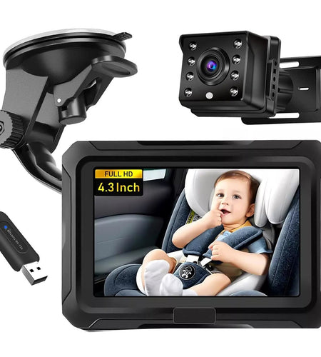 4.3 inch private model HD 1080P car baby monitor car baby mirror