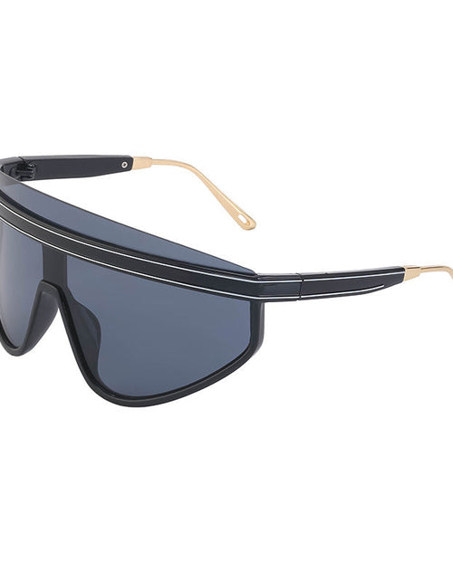 Load image into Gallery viewer, Personalized Large Frame One-Piece Lens Sunscreen Sunglasses For Women High Sense Windproof Ins Sunglasses
