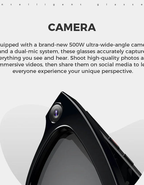 Load image into Gallery viewer, Bluetooth AI shooting glasses Bluetooth call voice assistant real-time translation 5-megapixel shooting stabilization
