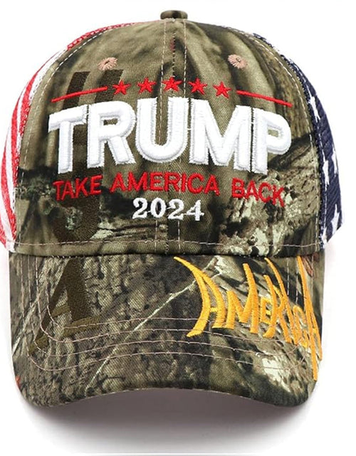 Load image into Gallery viewer, American advertising hats men's and women's baseball caps cotton embroidered hats Trump hats
