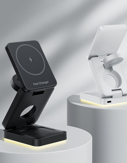 Load image into Gallery viewer, 3 in 1 Wireless Charger Magnetic Foldable Charger For iphone charger power Adapter Charging Stand &amp; Holder
