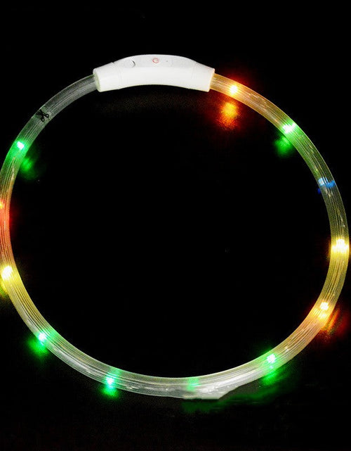 Load image into Gallery viewer, Dog luminous collar luminous pet collar USB charging neck ring LED luminous dog collar
