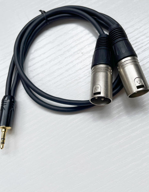 Load image into Gallery viewer, 3.5mm 1/2 conversion dual XLR cable, 3.5 pairs of dual XLR male and female three core to two XLR male and female audio cable
