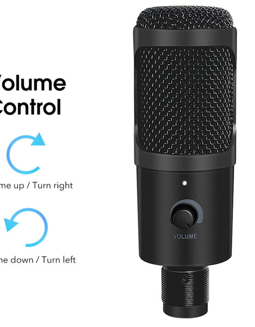 Load image into Gallery viewer, Professional USB Condenser Microphones For PC Computer Laptop Singing Gaming Streaming Recording Studio YouTube Video Microfon
