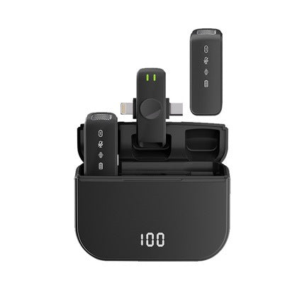 Load image into Gallery viewer, Wireless Lapel Microphone for Outdoor Computer Live Streaming Noise Reduction Universal Small Microphone
