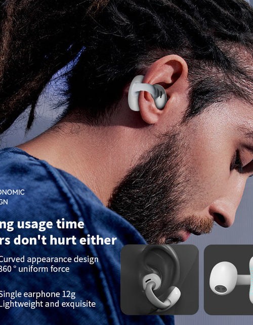 Load image into Gallery viewer, OWS Earclip Wireless Bluetooth Earphones with High Sound Quality, Long Range, Low Latency Noise Reduction, Gaming and Sports Earphones
