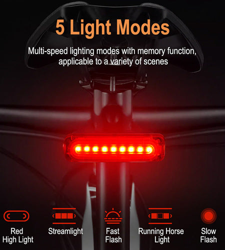 Bicycle taillight type-c night riding light mountain road bike outdoor riding warning light equipment
