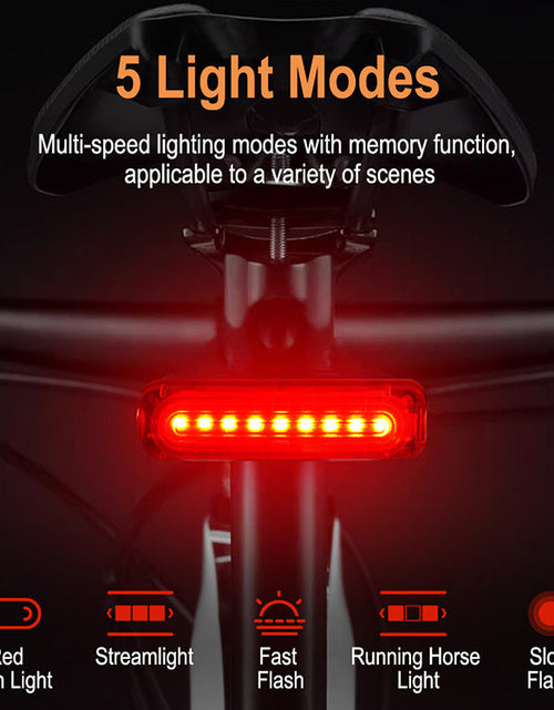 Load image into Gallery viewer, Bicycle taillight type-c night riding light mountain road bike outdoor riding warning light equipment

