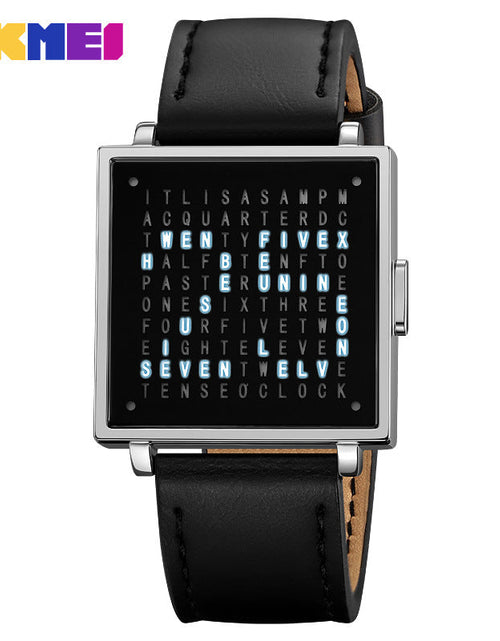 Load image into Gallery viewer, LED steel strip electronic leisure waterproof watch
