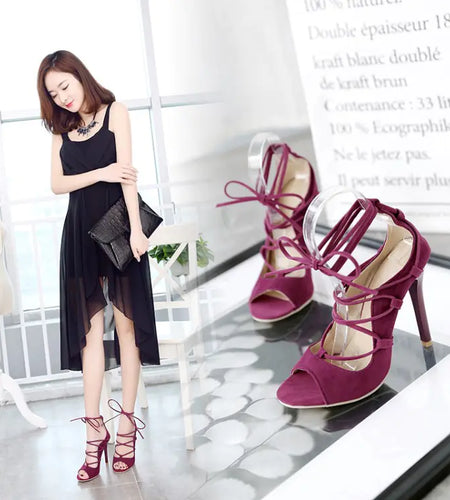 Roman High Heel Peep Toe Sandals