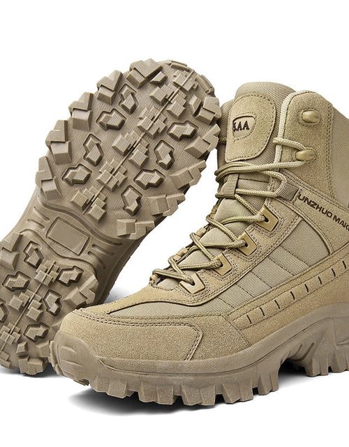 Load image into Gallery viewer, Military boots Russian battlefield boots wear-resistant training boots outdoor hiking and mountaineering shoes
