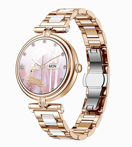 AK62 Smart Watch Women 1.09 Inch HD Screen Custom Watch Face Sports Fitness Tracker Bluetooth Call Lady Smartwatch 2024
