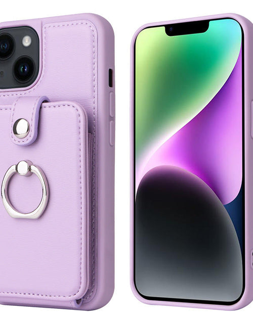 Load image into Gallery viewer, Suitable for iPhone 14 wallet phone case  Apple 13 Promax flip cover protective case accordion card insertion phone leather case
