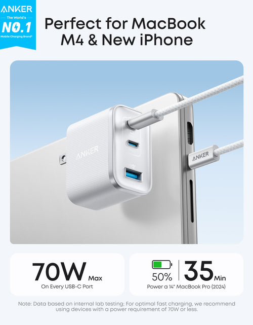 Load image into Gallery viewer, Anker Nano Charger (70W, 3 Ports)
