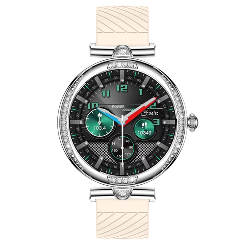 Load image into Gallery viewer, NX17 Pro Smart Watch Fashion Dimanond Ladies Wristwatch Amoled Bluetooth Calling Health Monitoring Women Fitness Smartwatch
