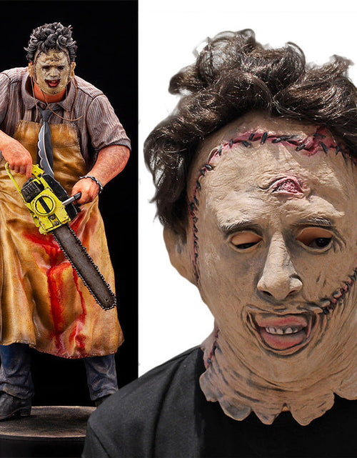 Load image into Gallery viewer, Saw Mask Texas Chainsaw Massacre Mask Halloween Masquerade Horror Movie Theme Mask
