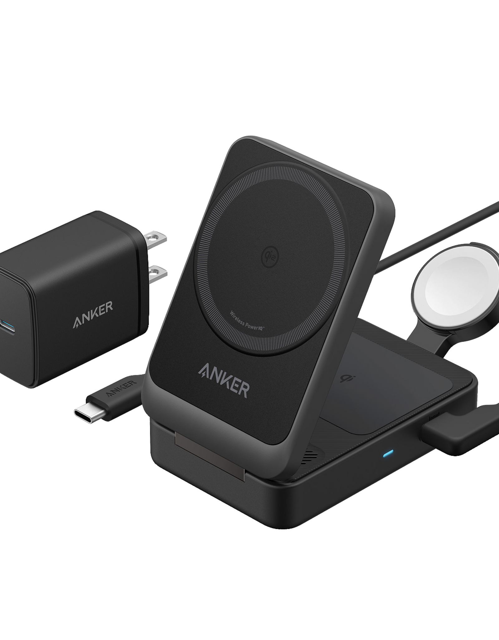 Anker MagGo Wireless Charging Station (Foldable 3-in-1)