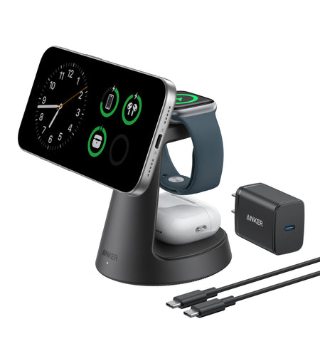 Anker MagGo Wireless Charging Station (3-in-1, Dock Stand)