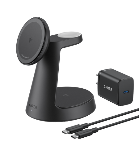Anker MagGo Wireless Charging Station (3-in-1, Dock Stand)