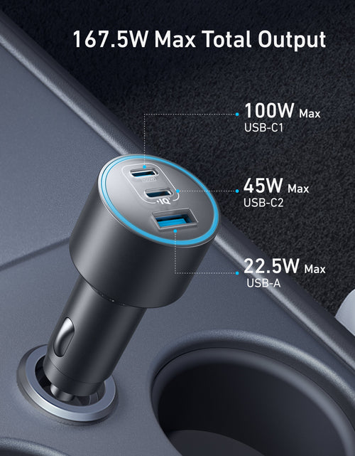 Load image into Gallery viewer, Anker Nano Car Charger (167.5W, 3 Ports)
