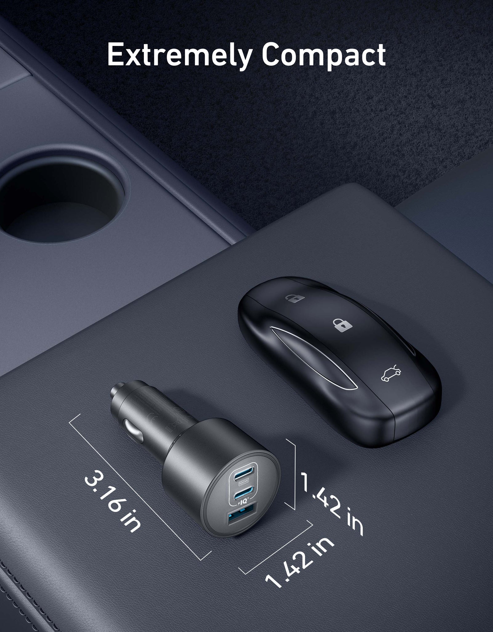 Anker Nano Car Charger (167.5W, 3 Ports)