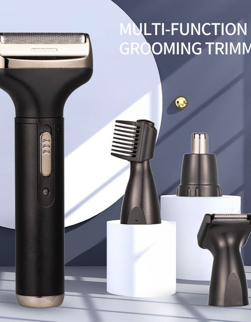 Load image into Gallery viewer, New Men's 4 in 1 Electric Razor Nose Hair Sideburns Knife Trimmer Eyebrow Grooming Set Compound
