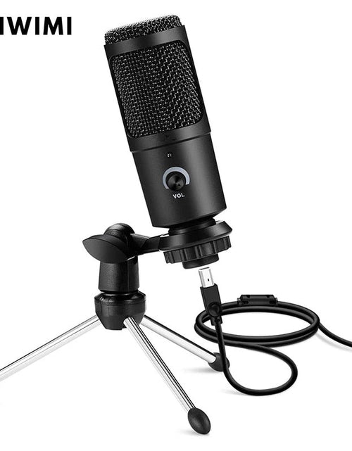 Load image into Gallery viewer, Professional USB Condenser Microphones For PC Computer Laptop Singing Gaming Streaming Recording Studio YouTube Video Microfon
